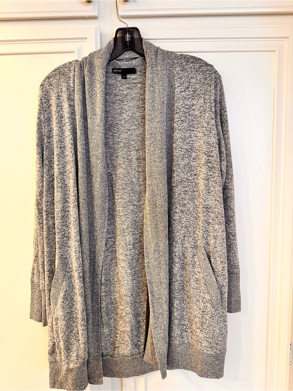 Gibson Heather Gray Cardigan Sweater size S